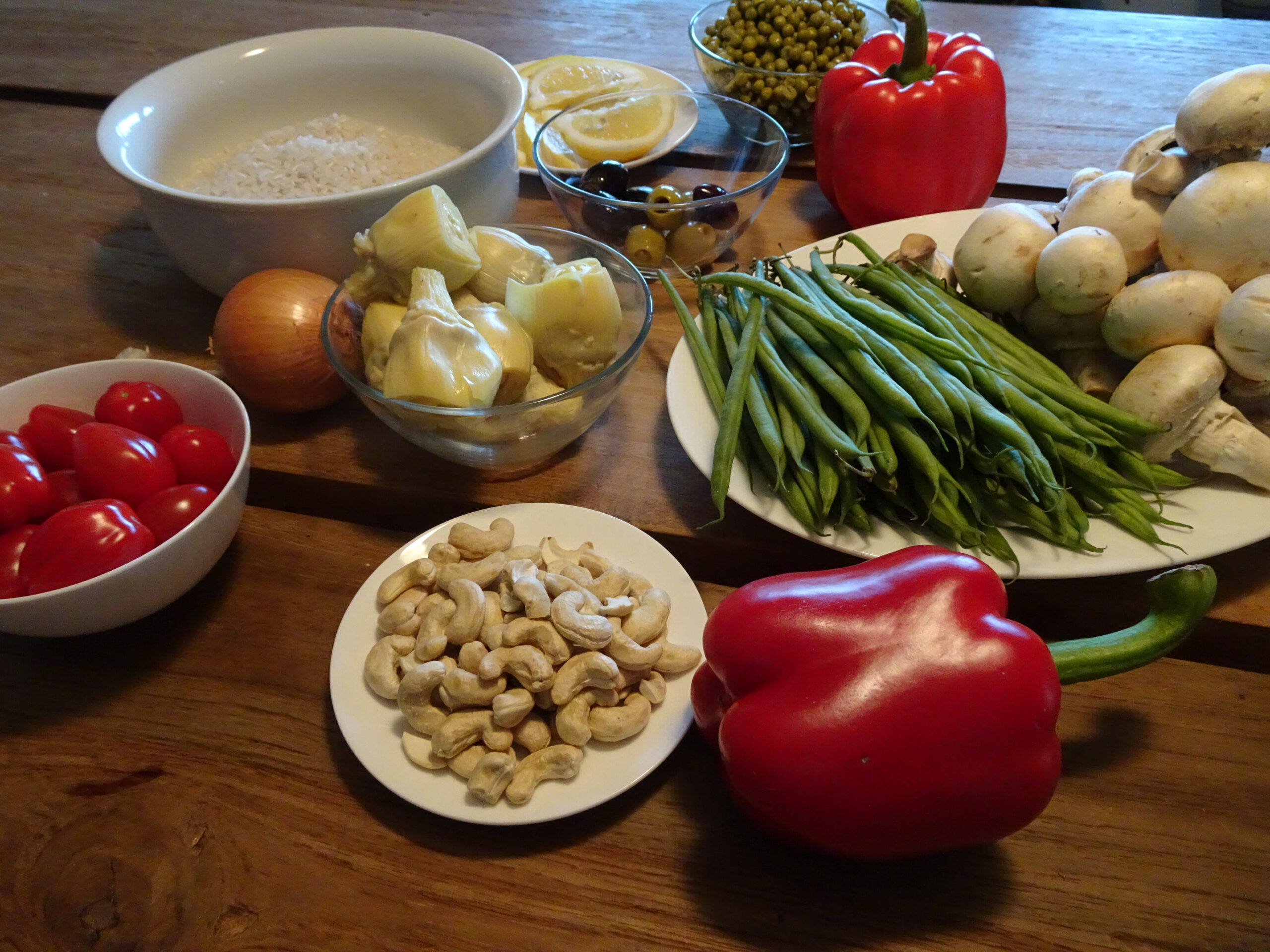 Ingredients paella