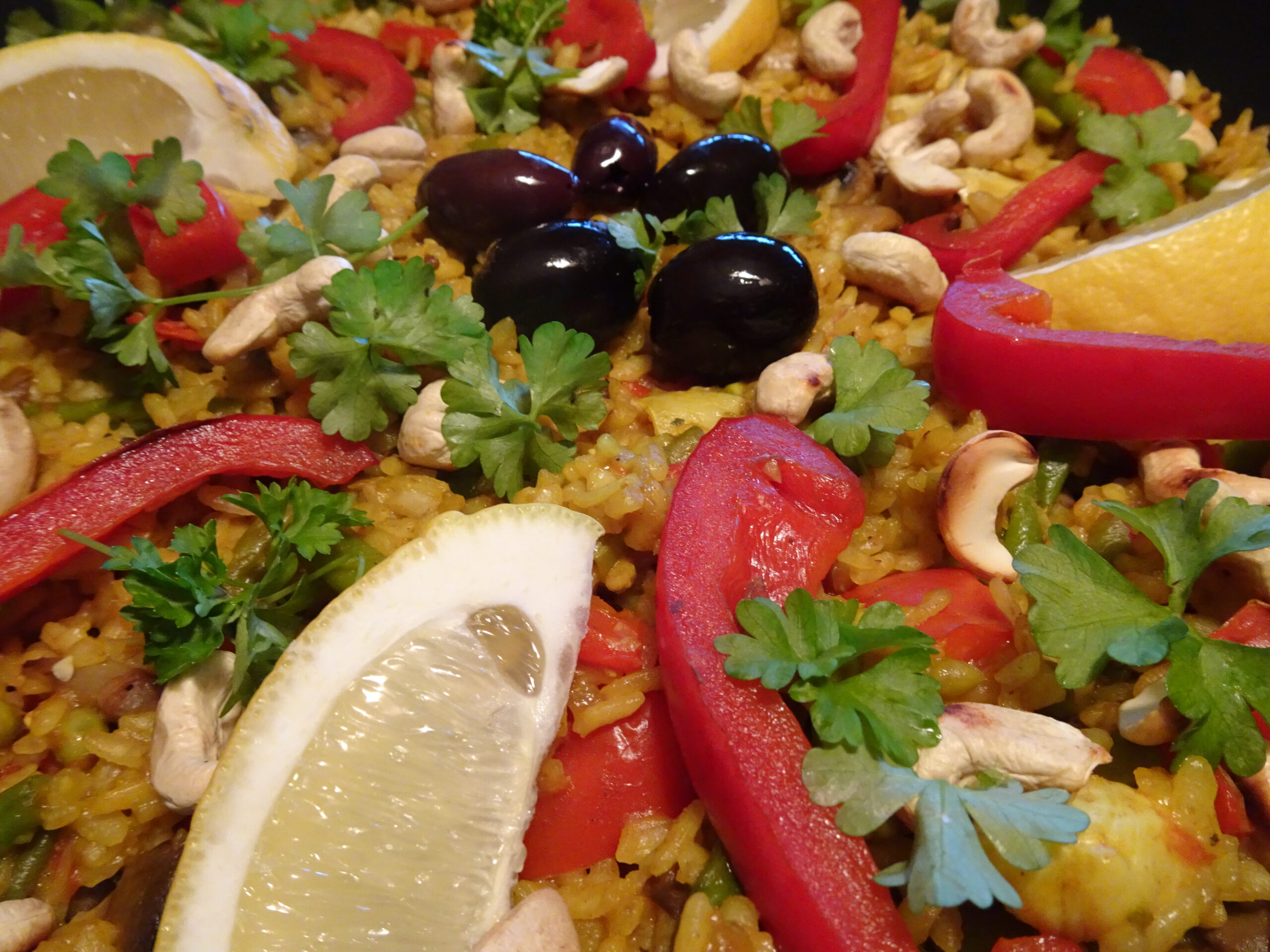 Spanish vegetarian paella