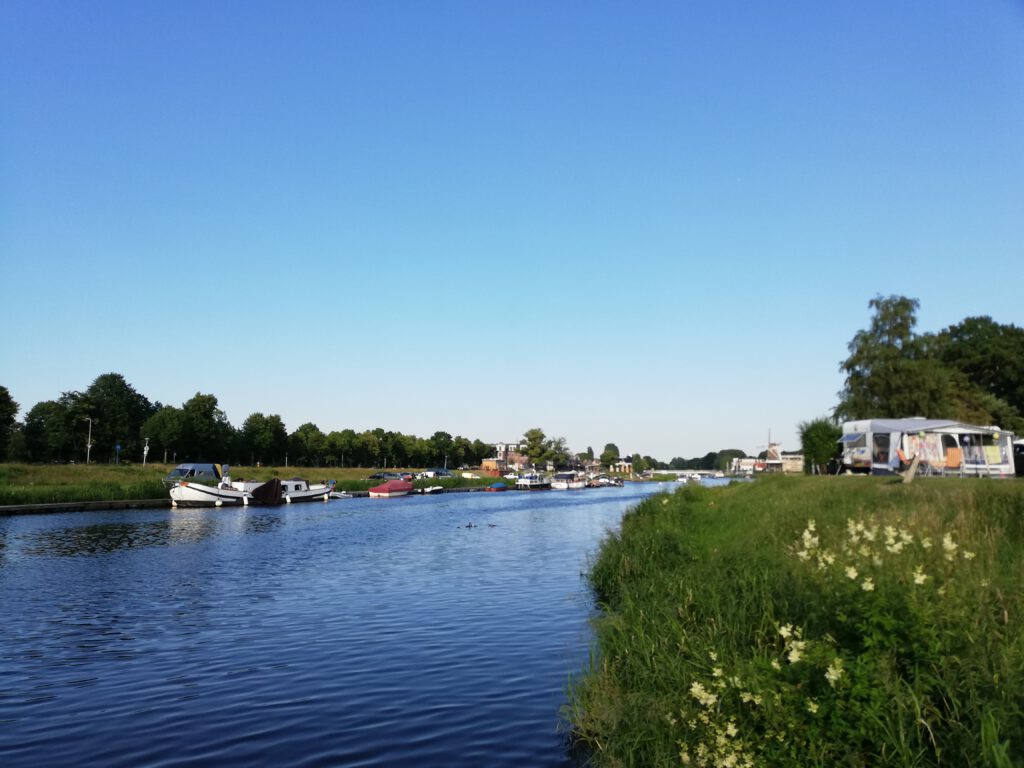 Canoeing at camping in Ommen