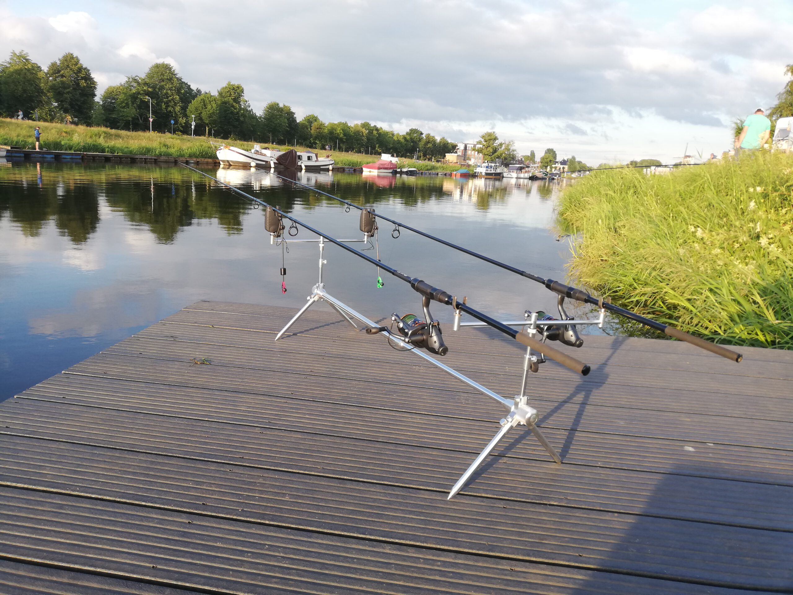 Anglers at camping in Ommen