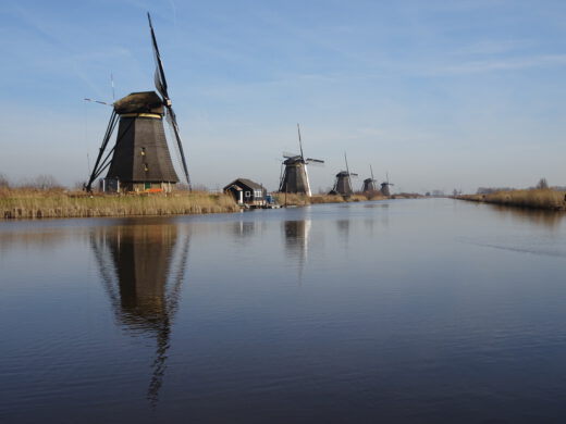 UNESCO world heritage Kinderdijk, windmills in the Netherlands