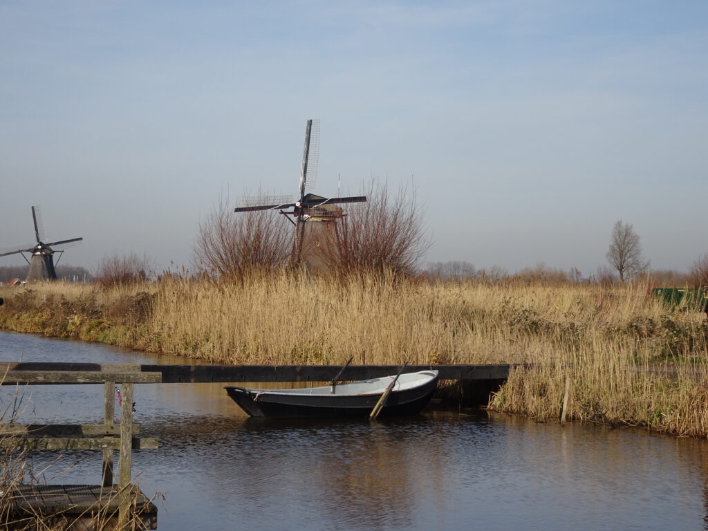 UNESCO world heritage Kinderdijk, beautiful windmills in the Netherlands