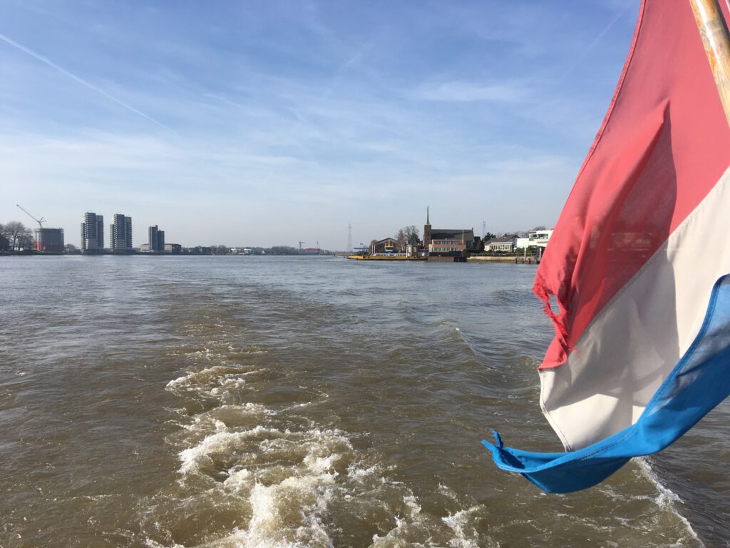boat from Rotterdam to Kinderdijk